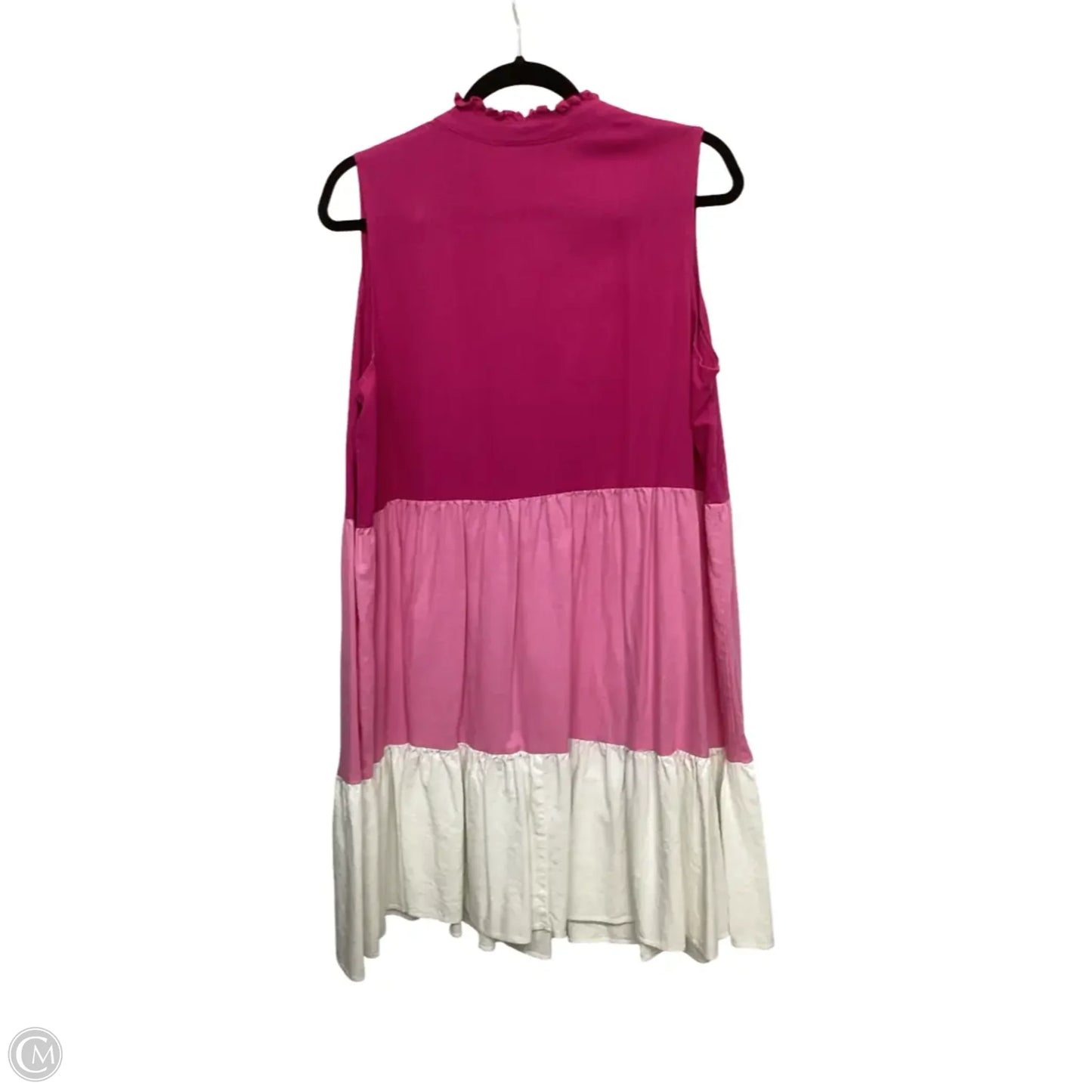 Dress Casual Midi By 52 Seven In Pink, Size: 1x