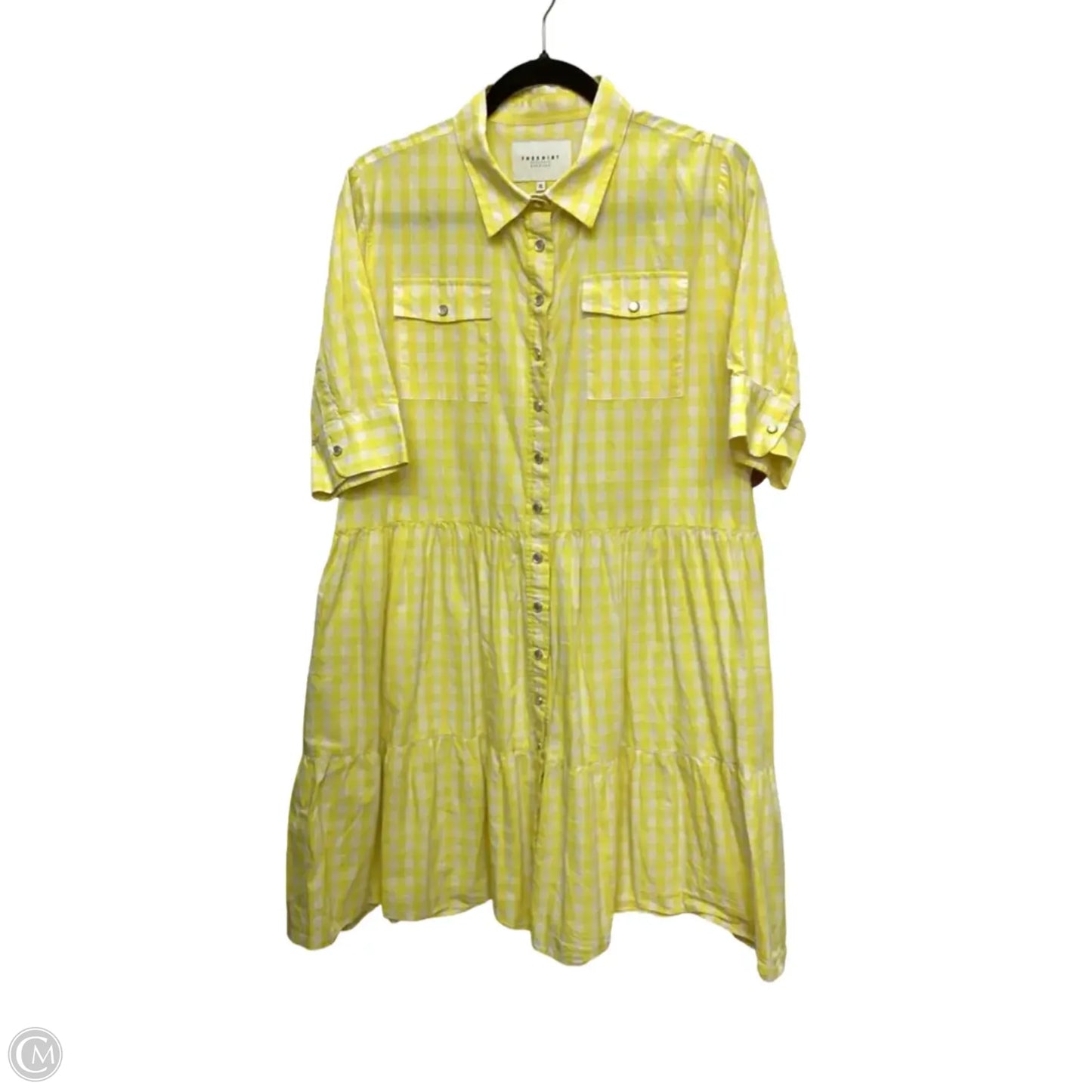 Dress Casual Short By The Shirt In Yellow, Size: Xl