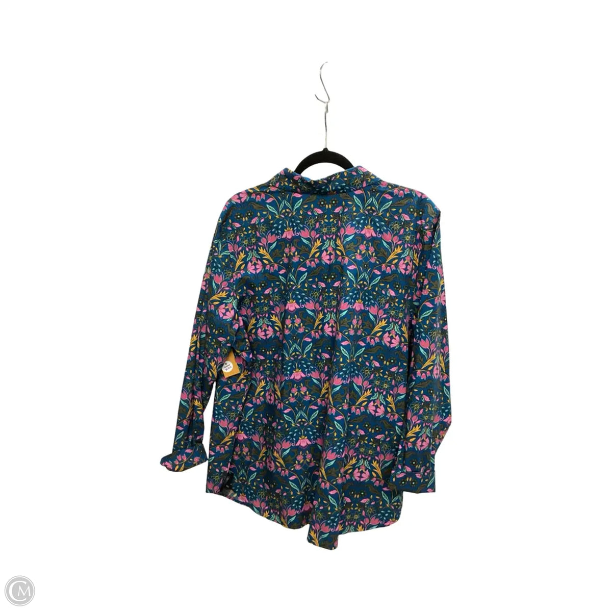 Blouse Long Sleeve By Talbots In Teal, Size: 2x