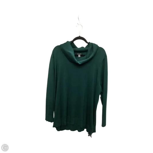 Sweater By Cable And Gauge In Green, Size: 2x