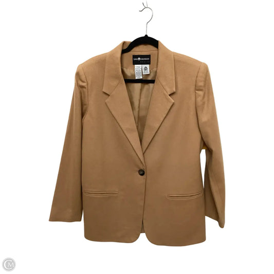 Blazer By Sag Harbor In Tan, Size: 10p