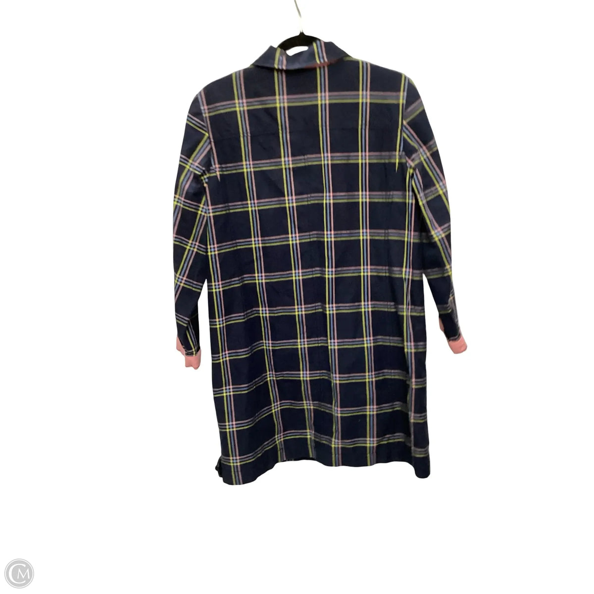 Coat Peacoat By Talbots In Plaid Pattern, Size: S