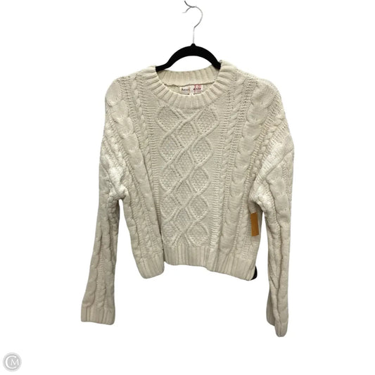 Sweater By Hazel Moon In Cream, Size: L