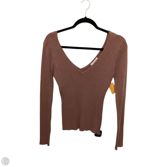 Blouse Long Sleeve By Love Tree In Mauve, Size: M