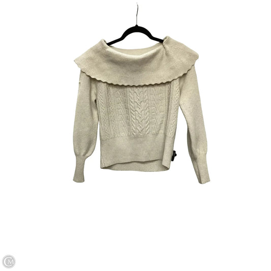 Sweater By Design History In Cream, Size: M