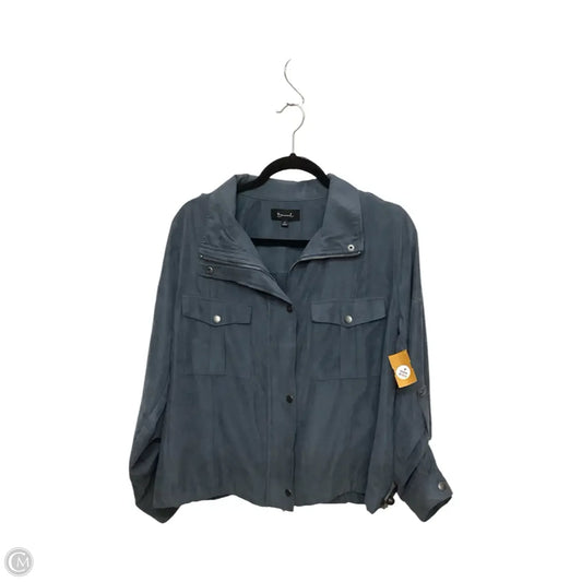 Jacket Shirt By Be Cool In Grey, Size: M
