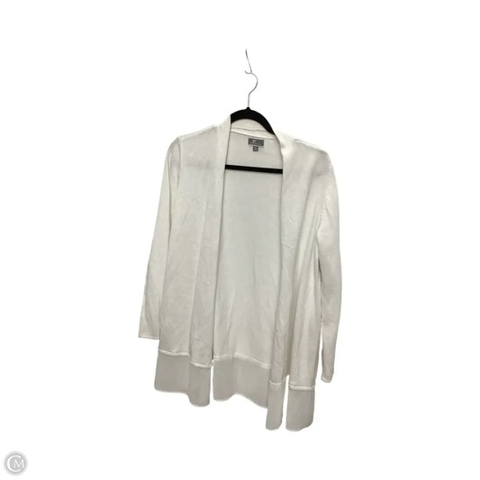 Cardigan By Jm Collections In White, Size: M