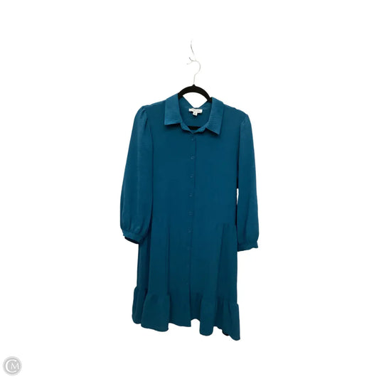 Dress Casual Midi By Tahari By Arthur Levine In Teal, Size: 10