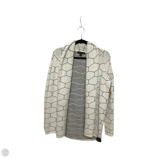 Cardigan By Ann Taylor In Cream & Grey, Size: Xs