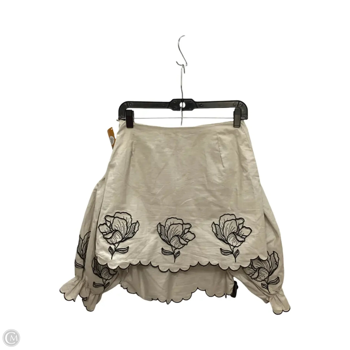Top 2pc Long Sleeve By Mable In Tan, Size: S