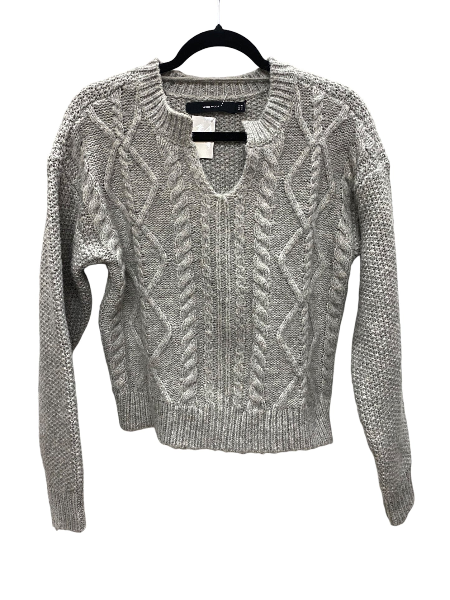 Sweater By Vero Moda In Grey, Size: Xs