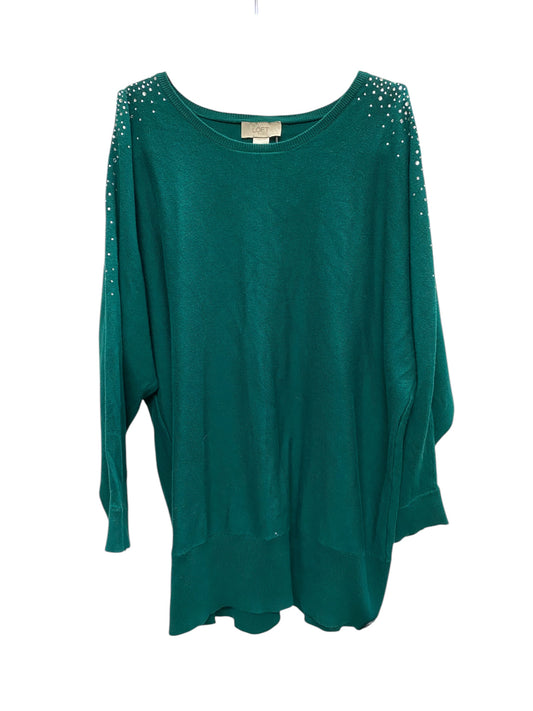 Top Long Sleeve By Loft In Green, Size: Xl