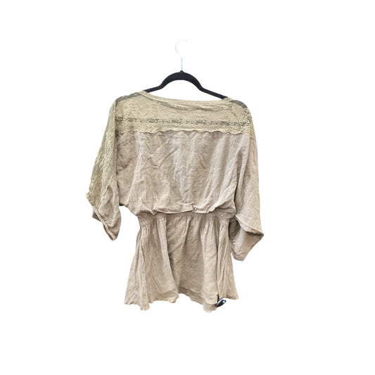 Top Long Sleeve By Free People In Green, Size: S