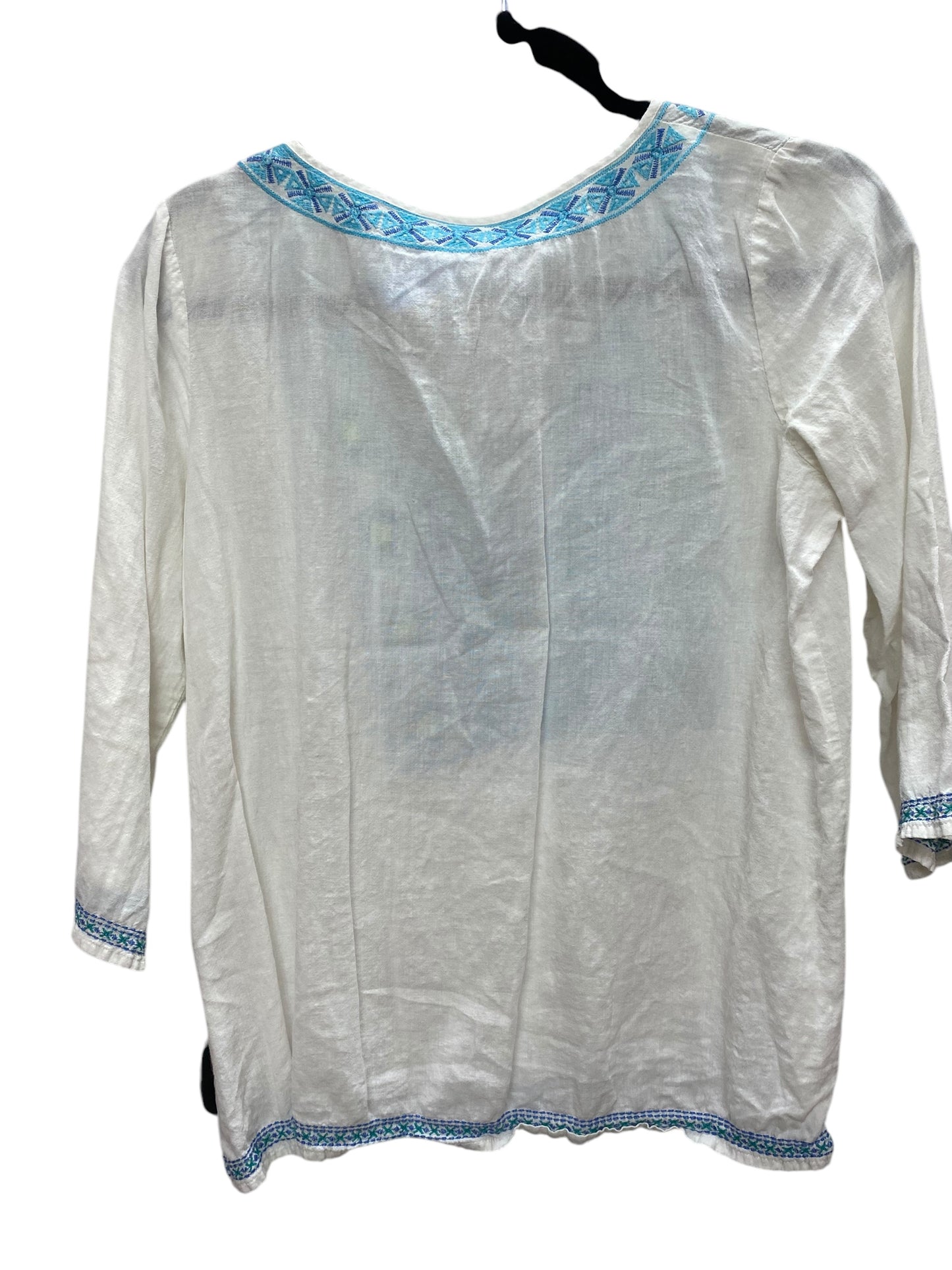 Top Long Sleeve By J. Jill In White, Size: Xs