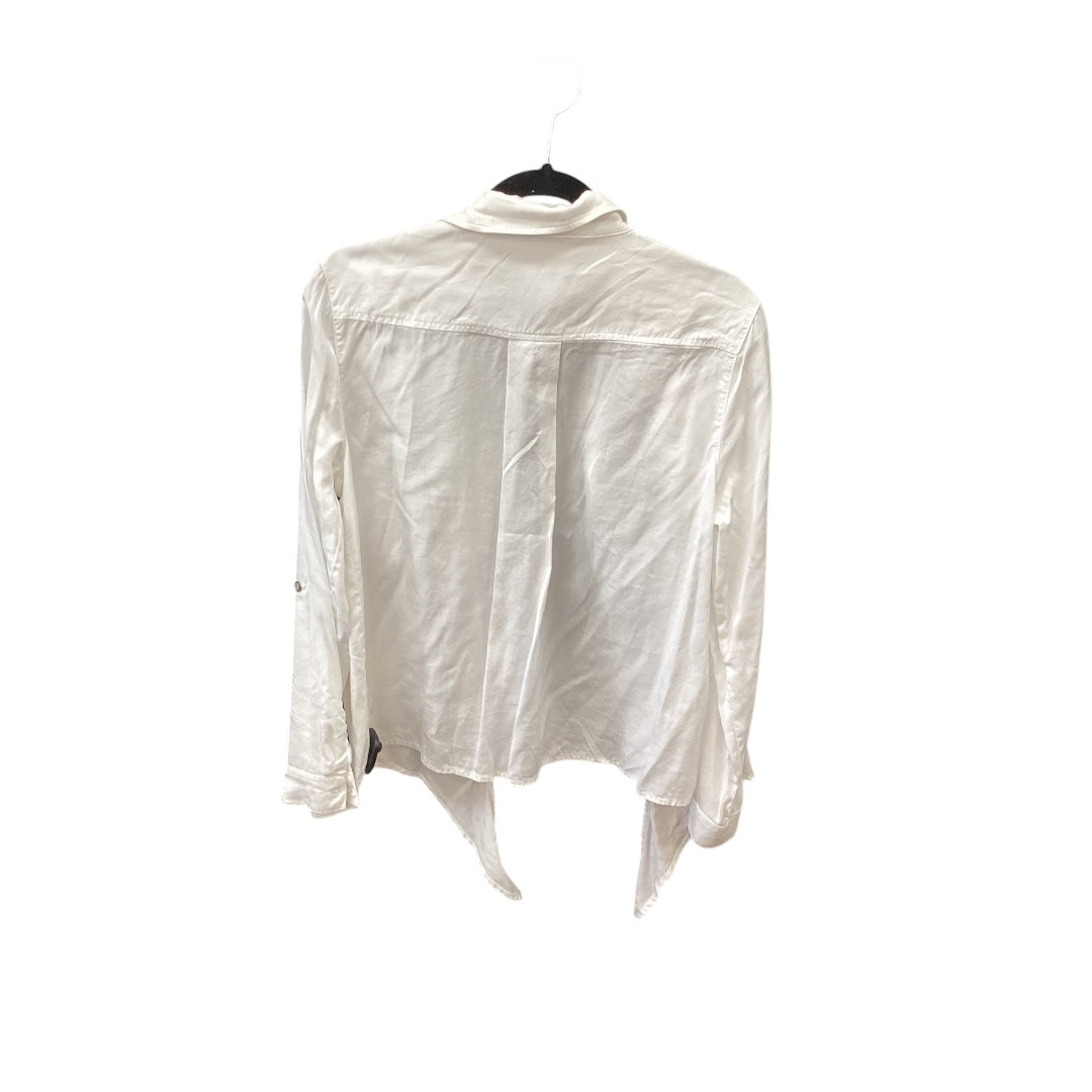 Top Long Sleeve By Multiples In White, Size: S