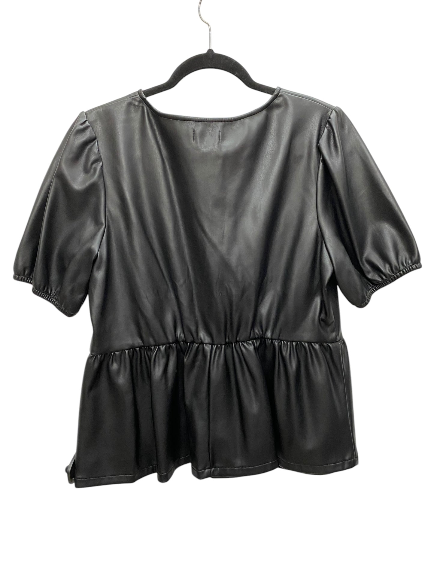 Top Short Sleeve By Clothes Mentor In Black, Size: Xl