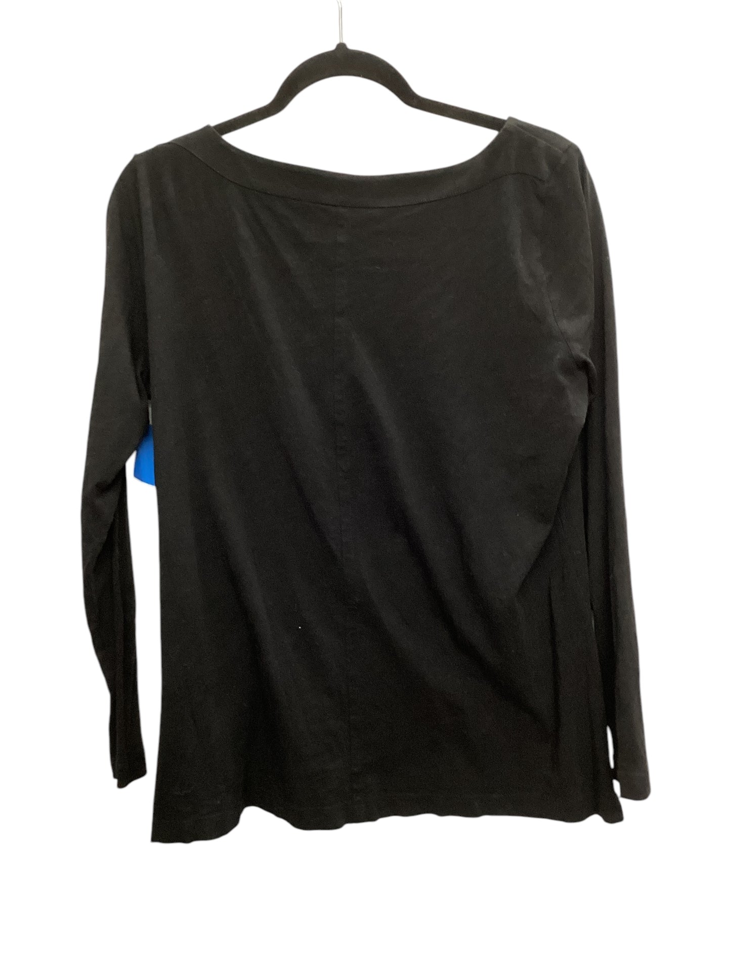 Top Long Sleeve Basic By Loft In Black, Size: M