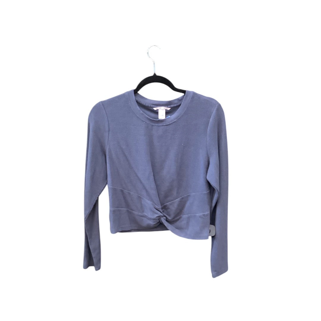 Top Long Sleeve By Victorias Secret In Grey, Size: L