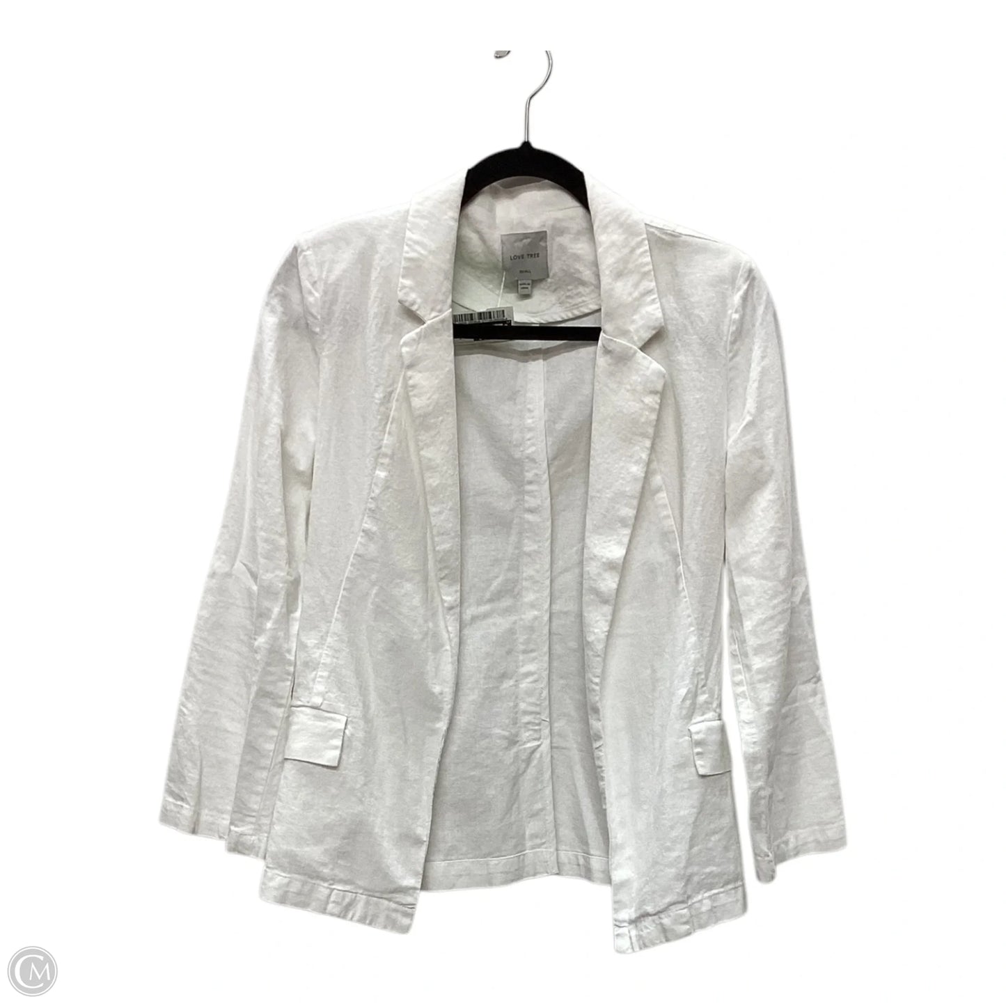 Blazer By Love Tree In White, Size: S