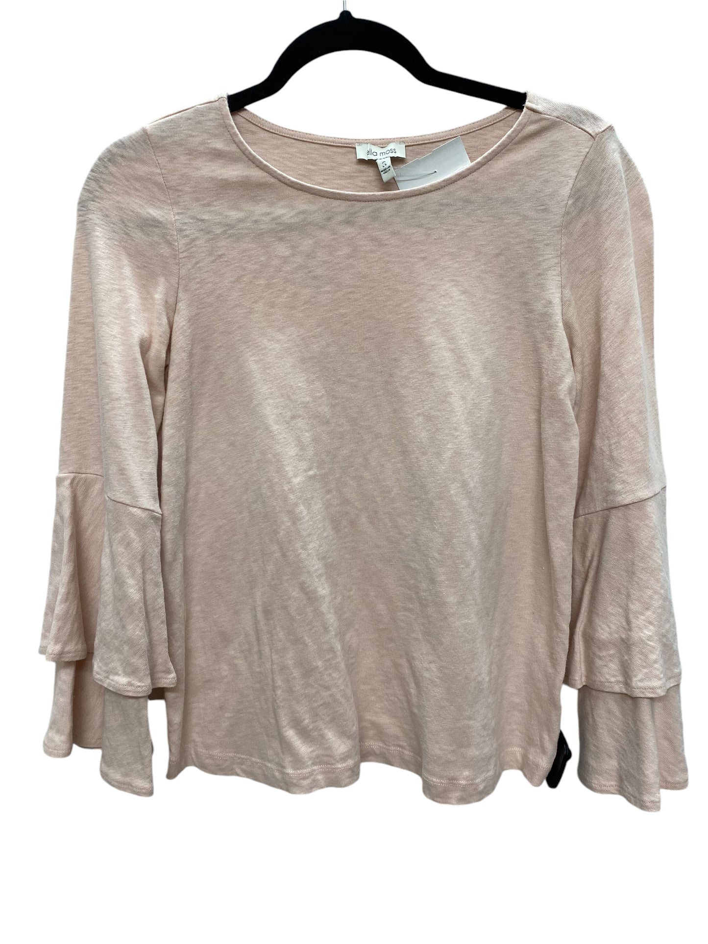 Top Long Sleeve By Ella Moss In Pink, Size: S