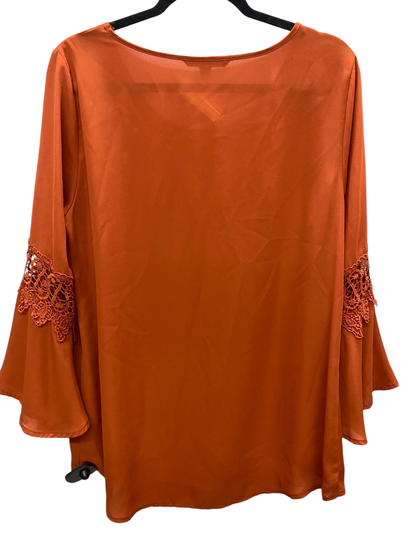 Top Long Sleeve Basic By Zac And Rachel In Orange, Size: L