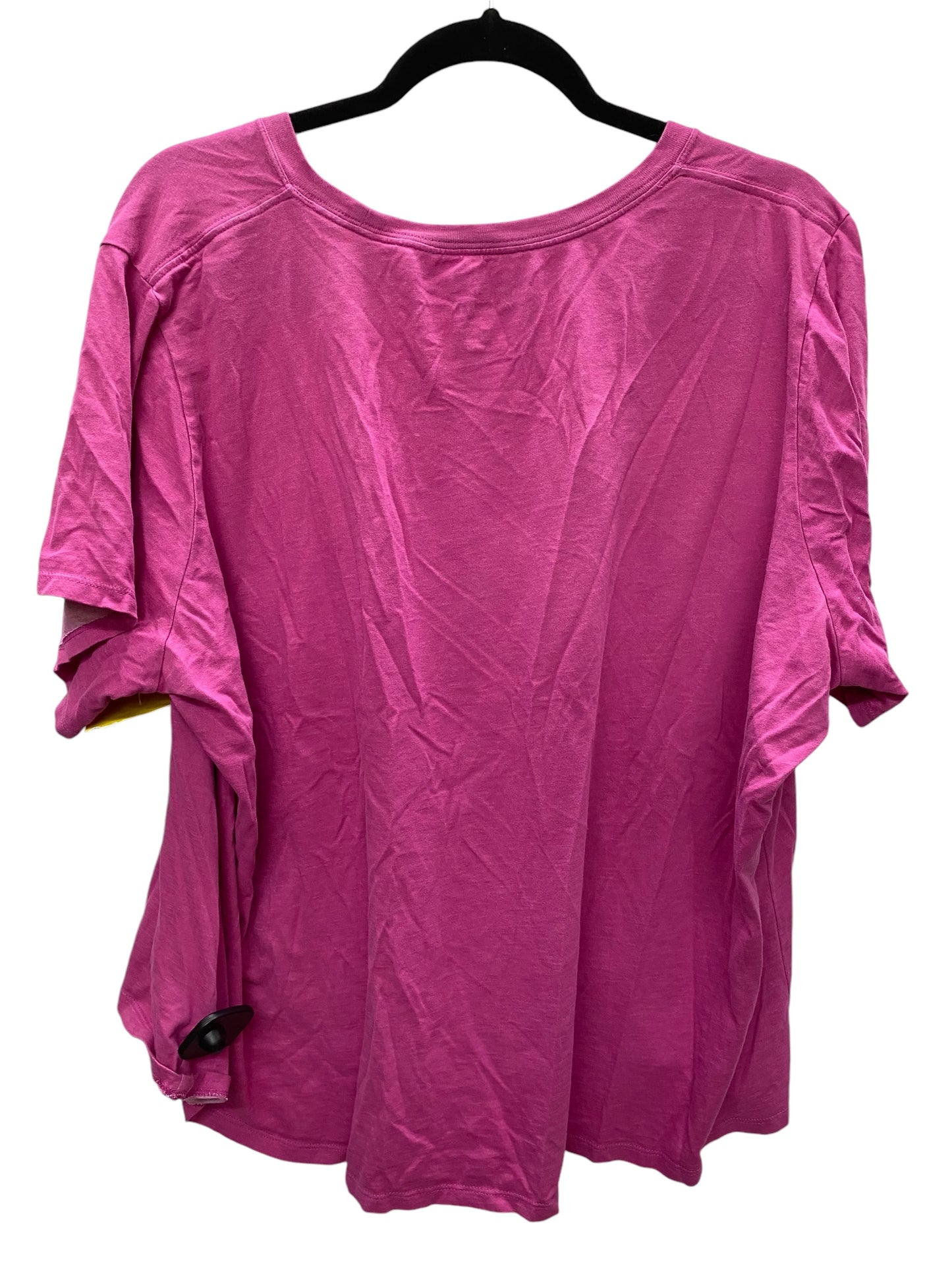 Athletic Top Short Sleeve By Nike Apparel In Pink, Size: 3x