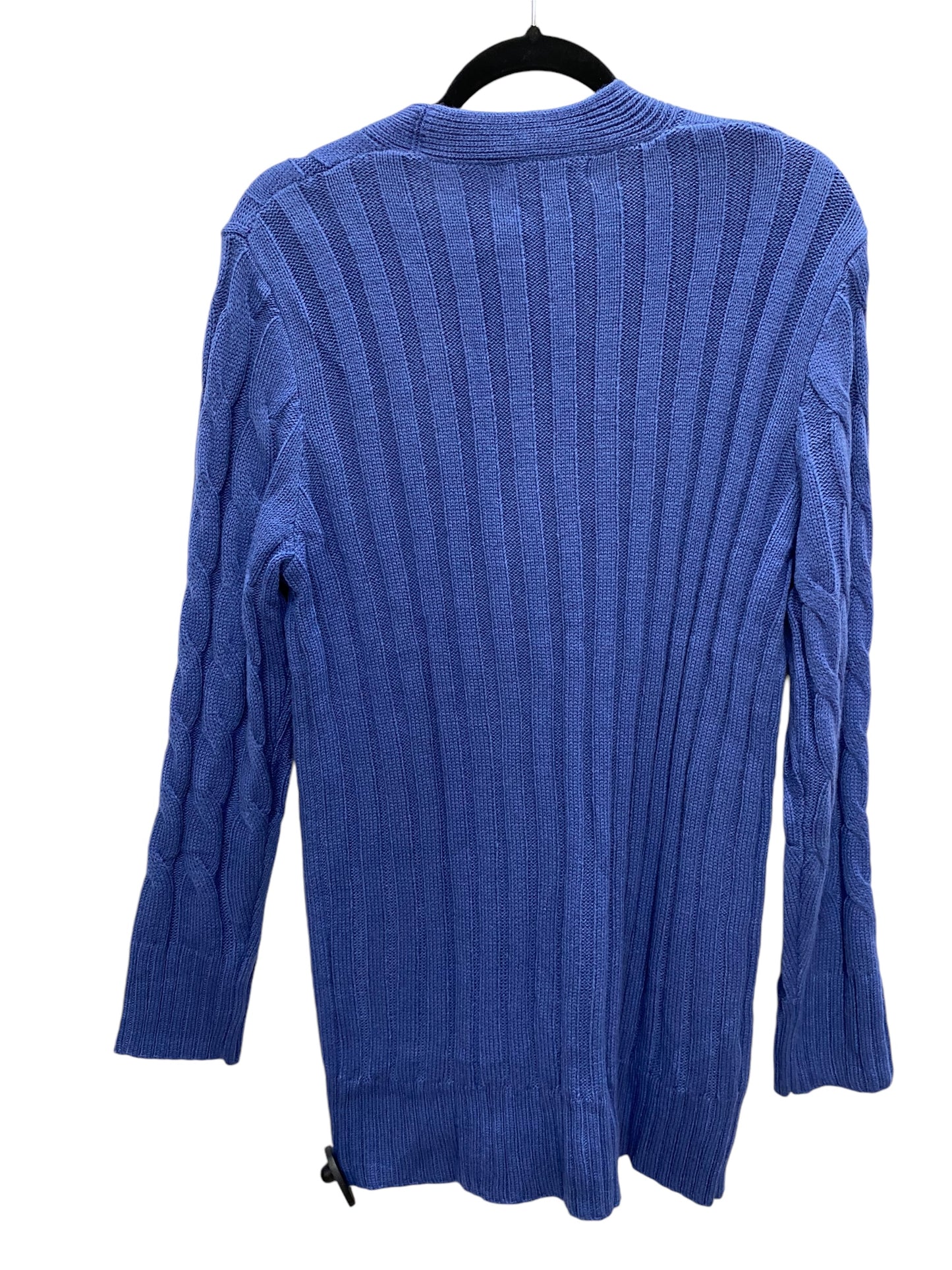 Sweater Cardigan By Clothes Mentor In Blue, Size: M