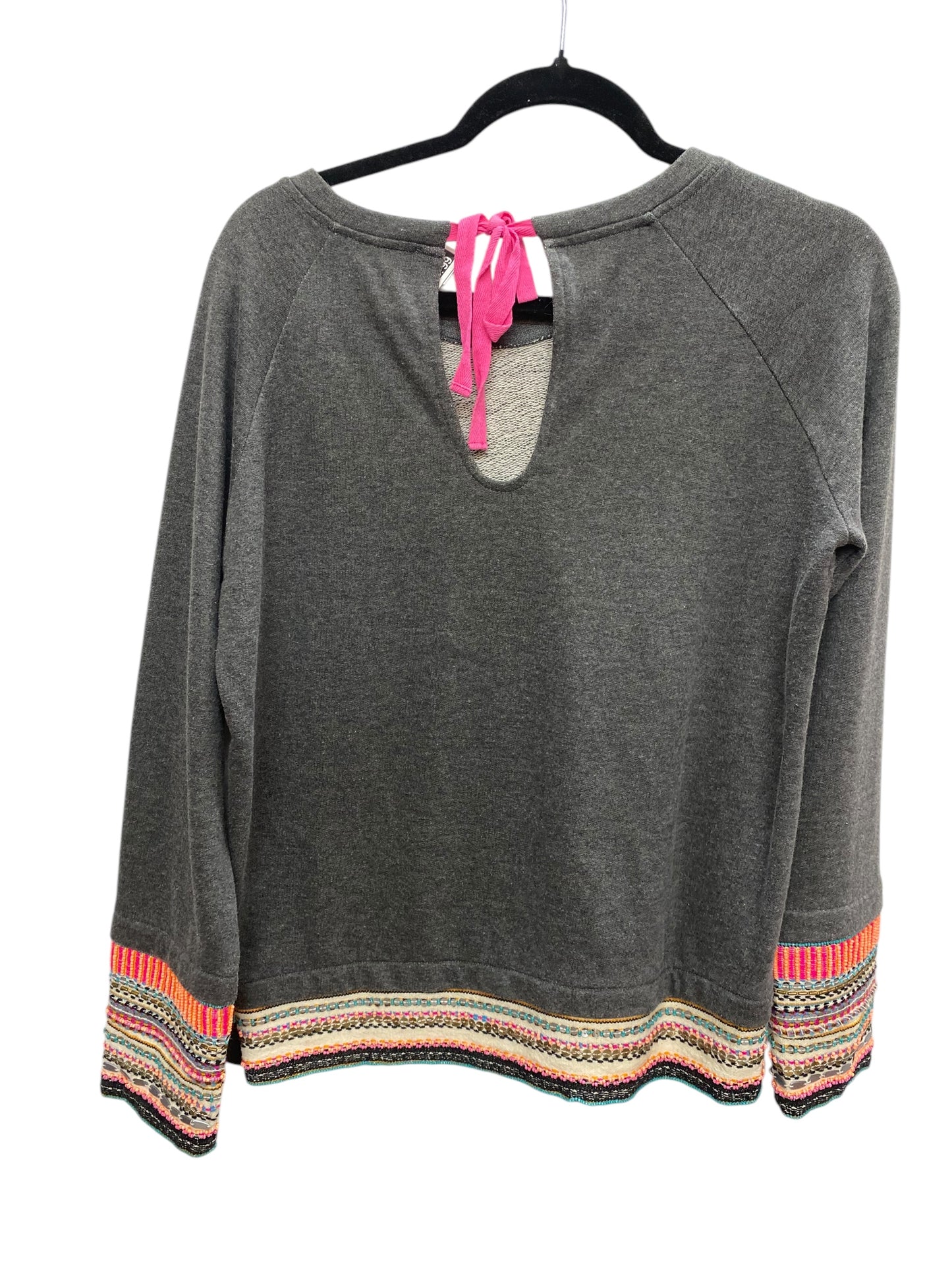 Top Long Sleeve By Clothes Mentor In Grey, Size: Xs