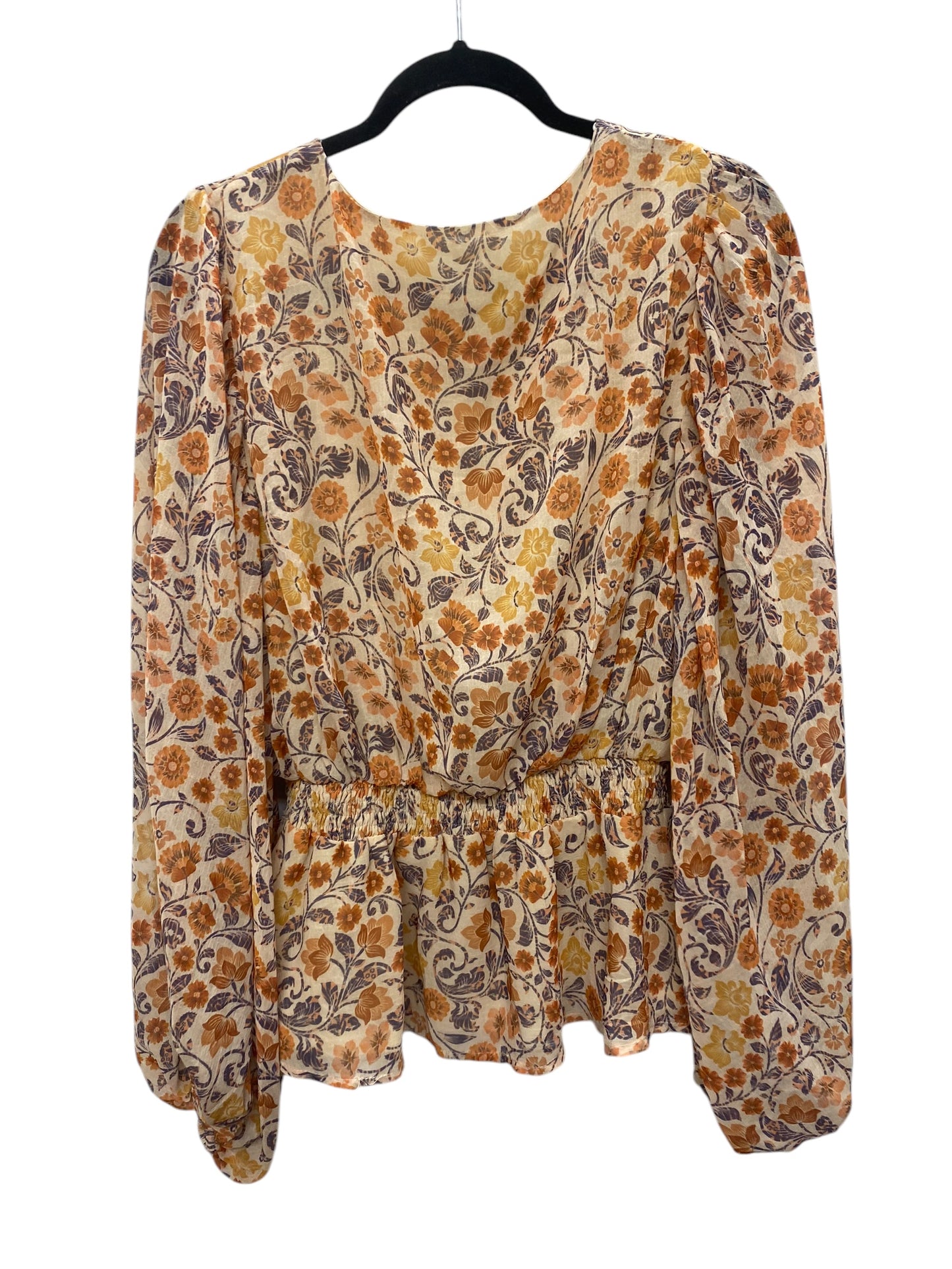 Top Long Sleeve By Clothes Mentor In Orange, Size: Xl