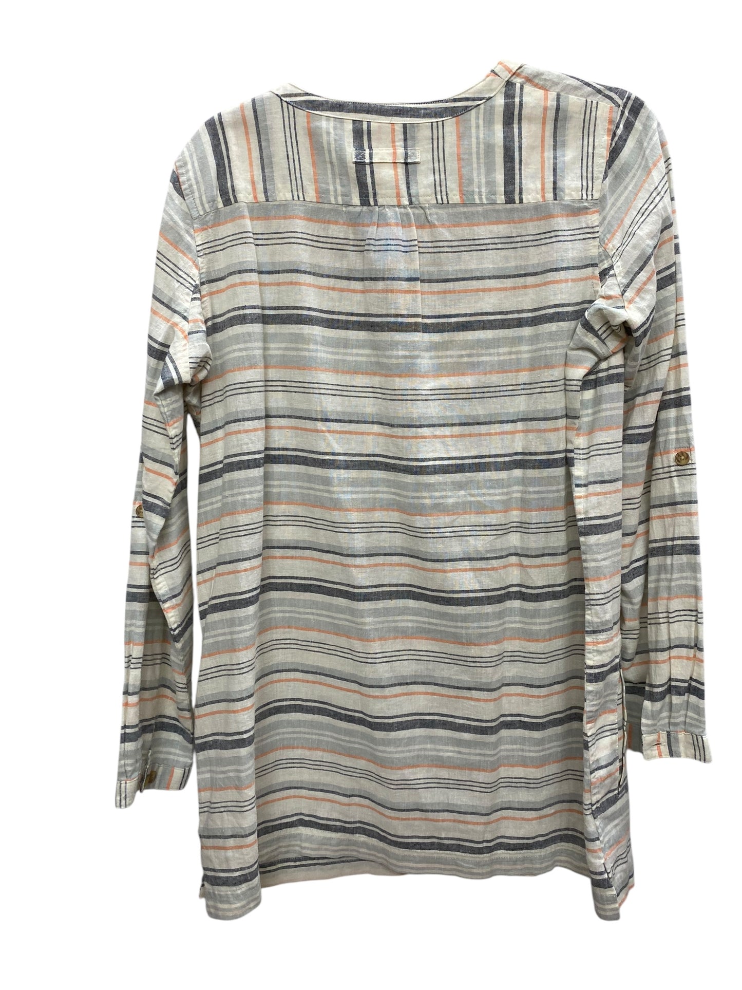 Top Long Sleeve By Duluth Trading In Striped Pattern, Size: M