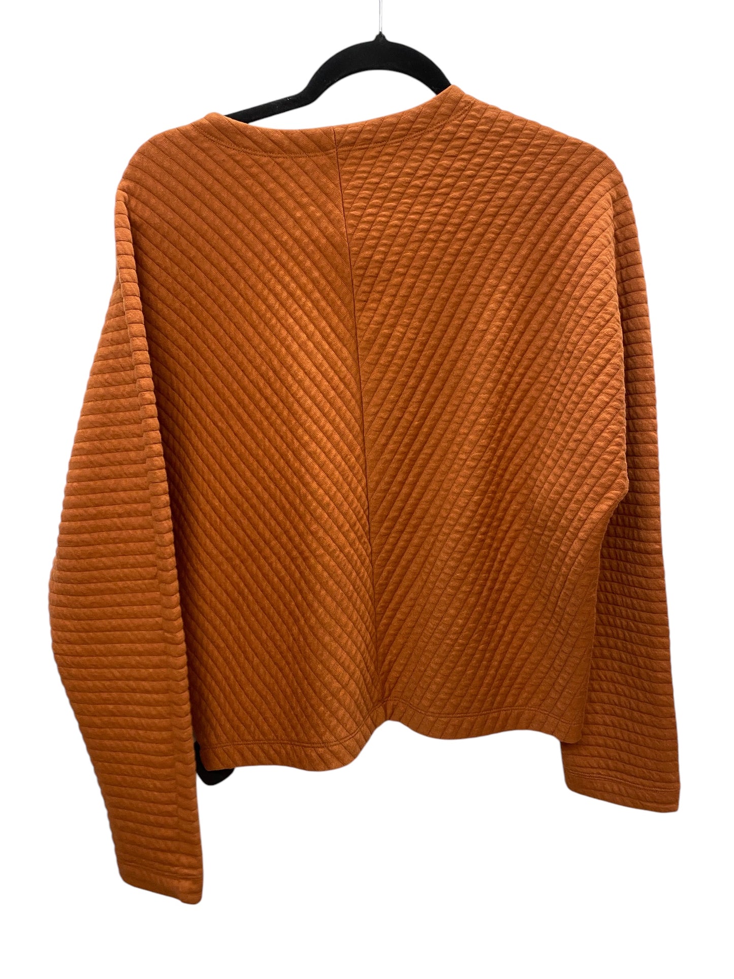 Top Long Sleeve Basic By A New Day In Orange, Size: Xs