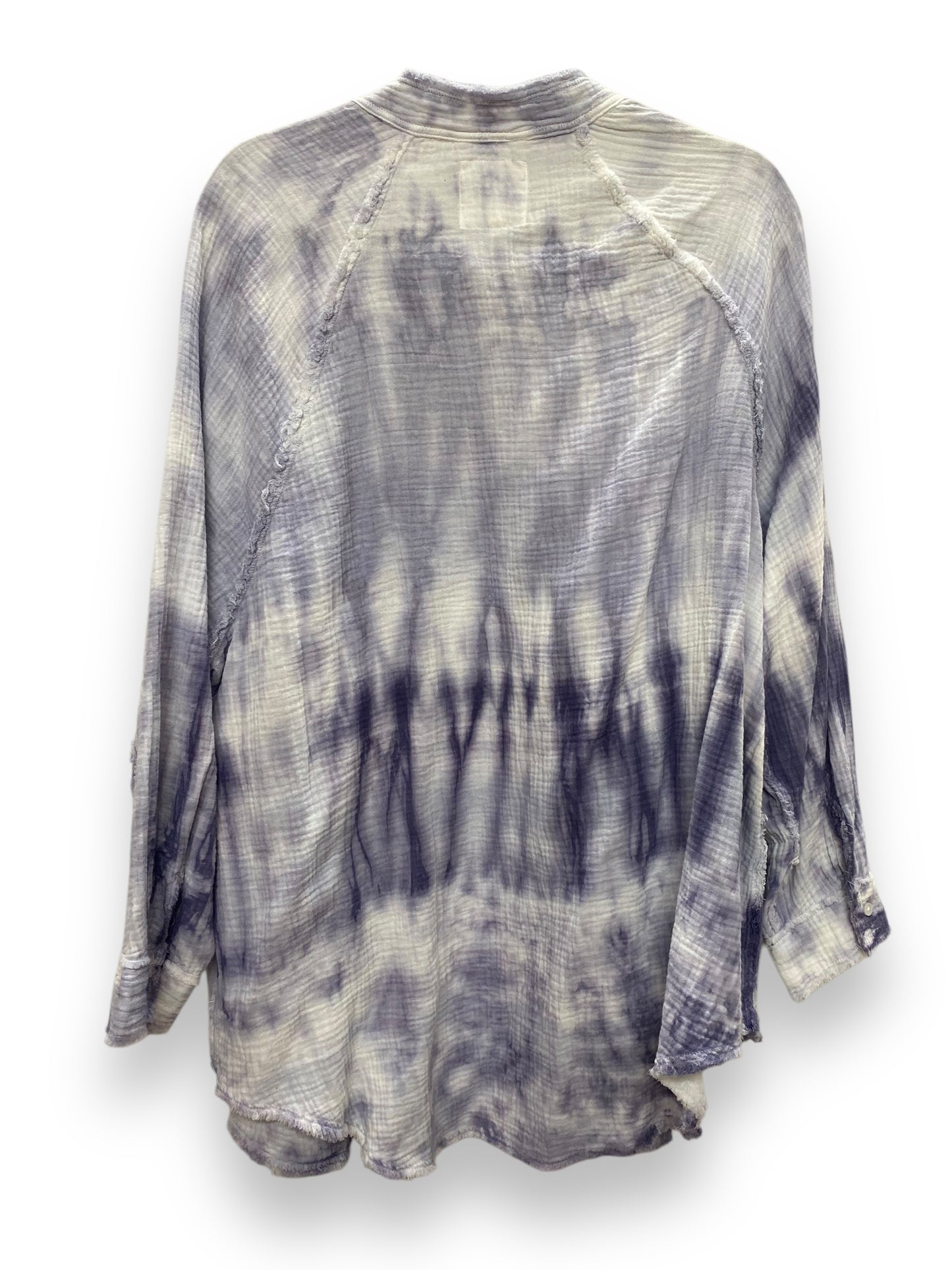 Top Long Sleeve By Aerie In Tie Dye Print, Size: S