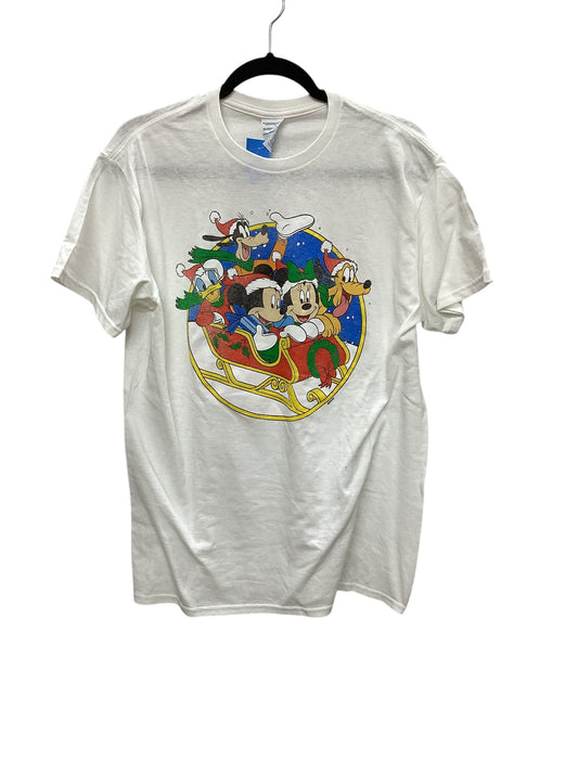 Top Short Sleeve Basic By Disney Store In White, Size: M