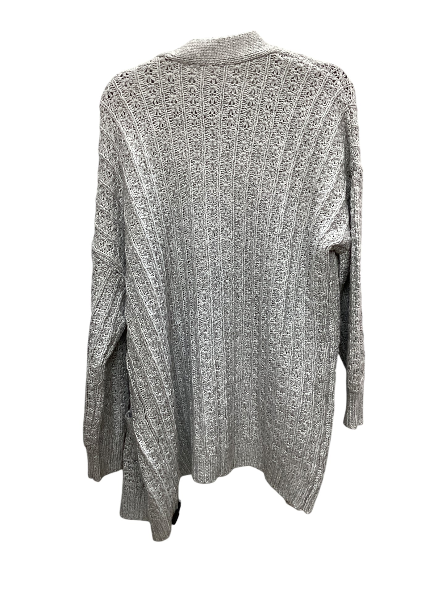 Sweater Cardigan By Time And Tru In Grey, Size: M