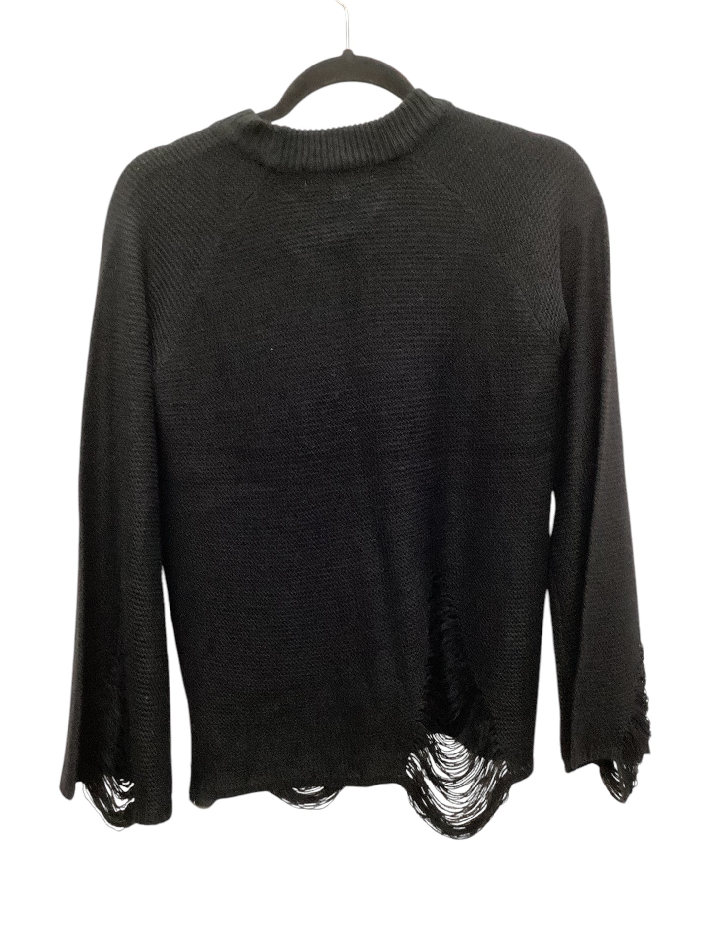 Top Long Sleeve Basic By Say What In Black, Size: M