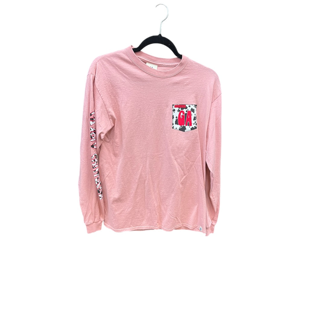 Top Long Sleeve Basic By Simply Southern In Pink, Size: M