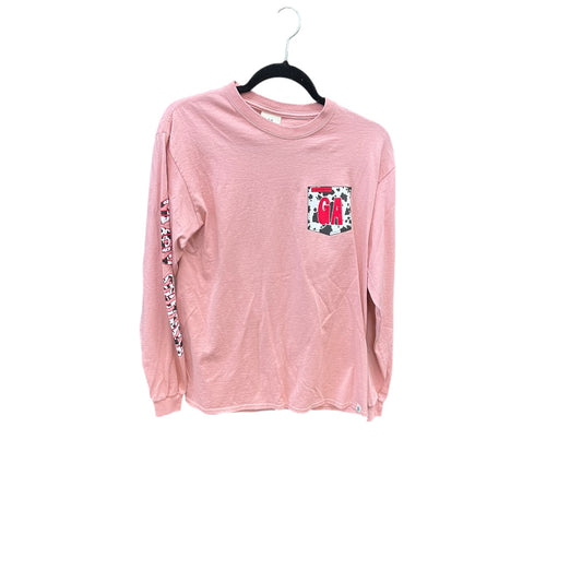 Top Long Sleeve Basic By Simply Southern In Pink, Size: M