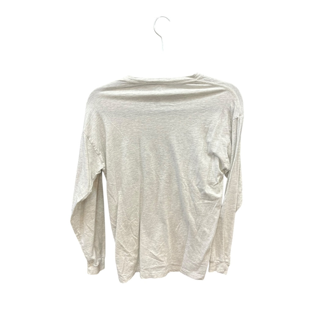 Top Long Sleeve By Pink In Grey, Size: S