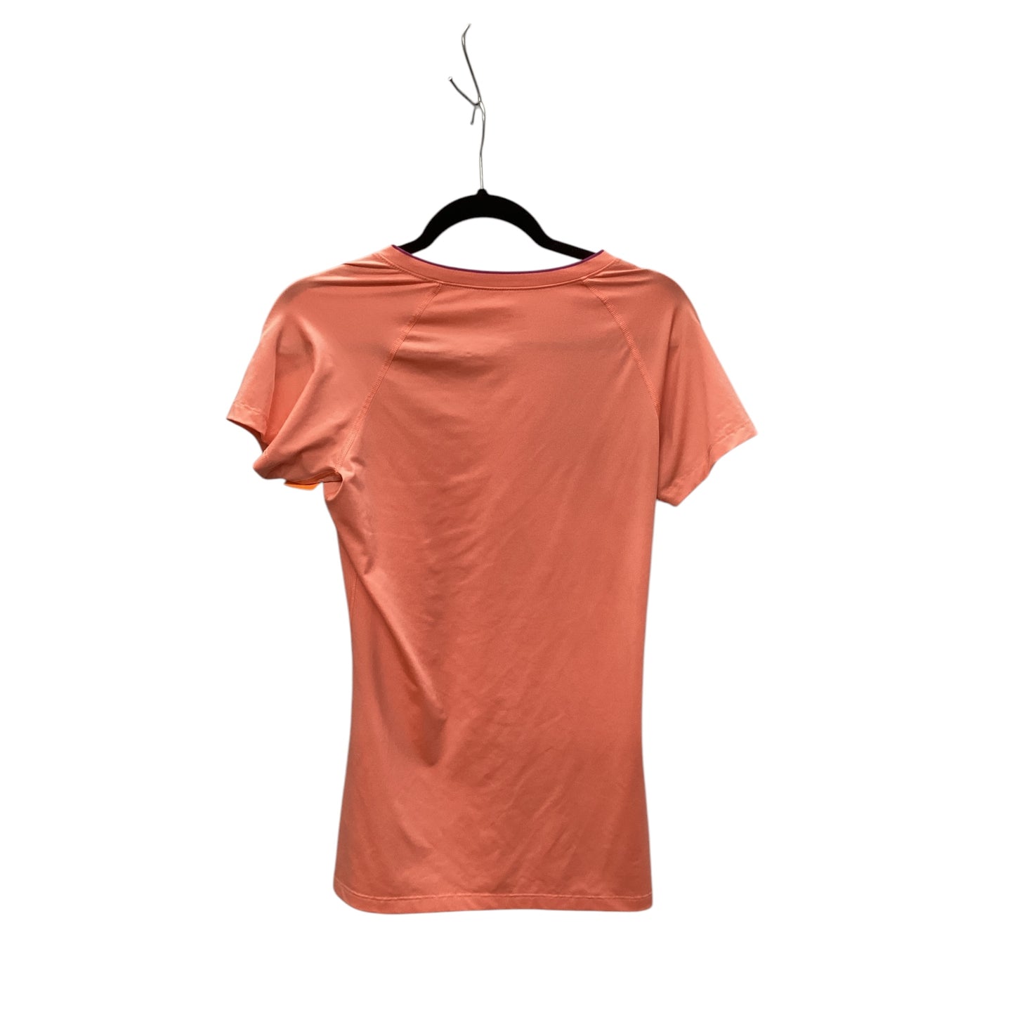 Athletic Top Short Sleeve By Nike Apparel In Orange, Size: M