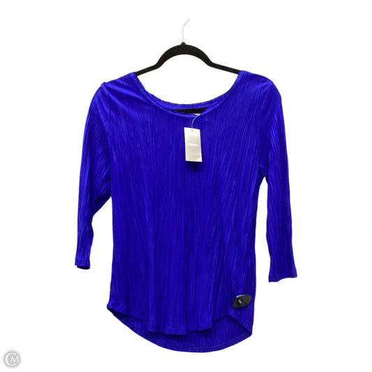 Top Long Sleeve Basic By Chicos In Blue, Size: 0