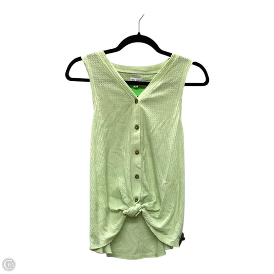 Top Sleeveless By True Craft In Green, Size: M