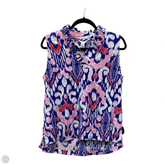 Top Sleeveless By Crown And Ivy In Blue, Size: Lp