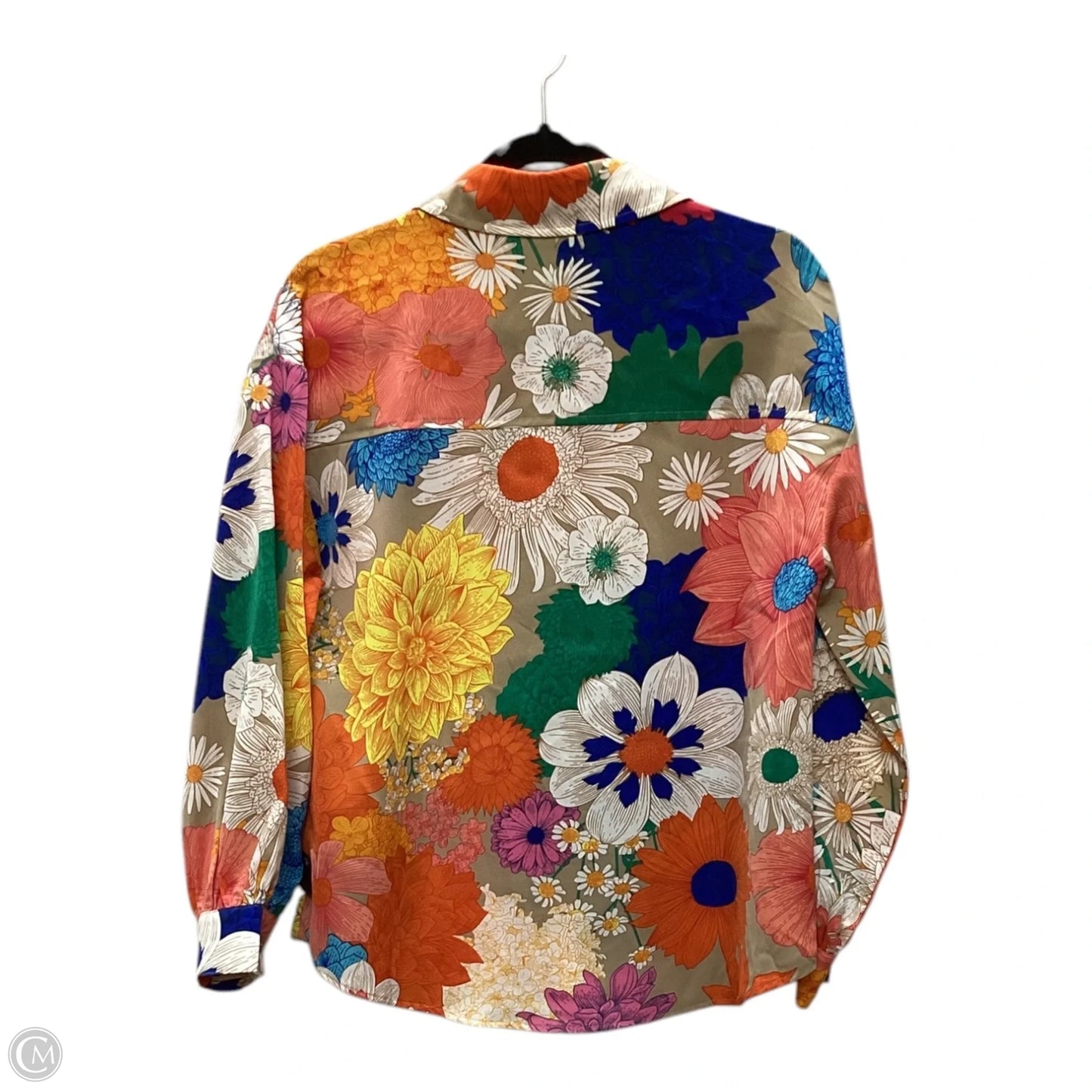 Top Long Sleeve By Jodifl In Floral Print, Size: S