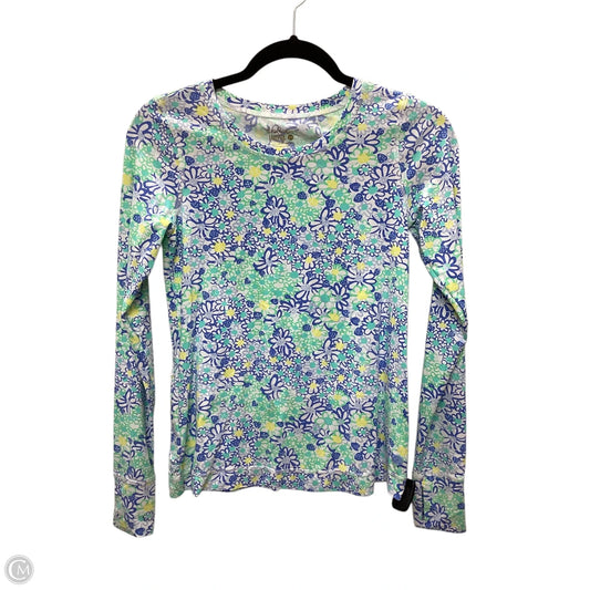 Top Long Sleeve Designer By Lilly Pulitzer In Blue, Size: Xs