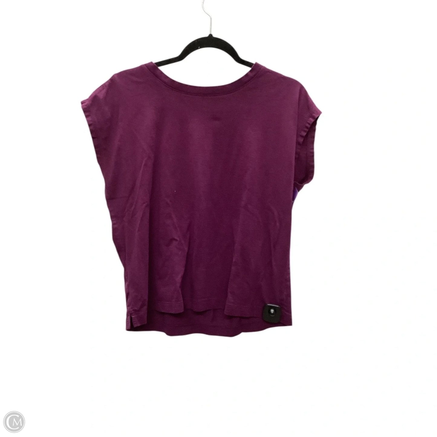 Top Short Sleeve Basic By Loft In Purple, Size: S