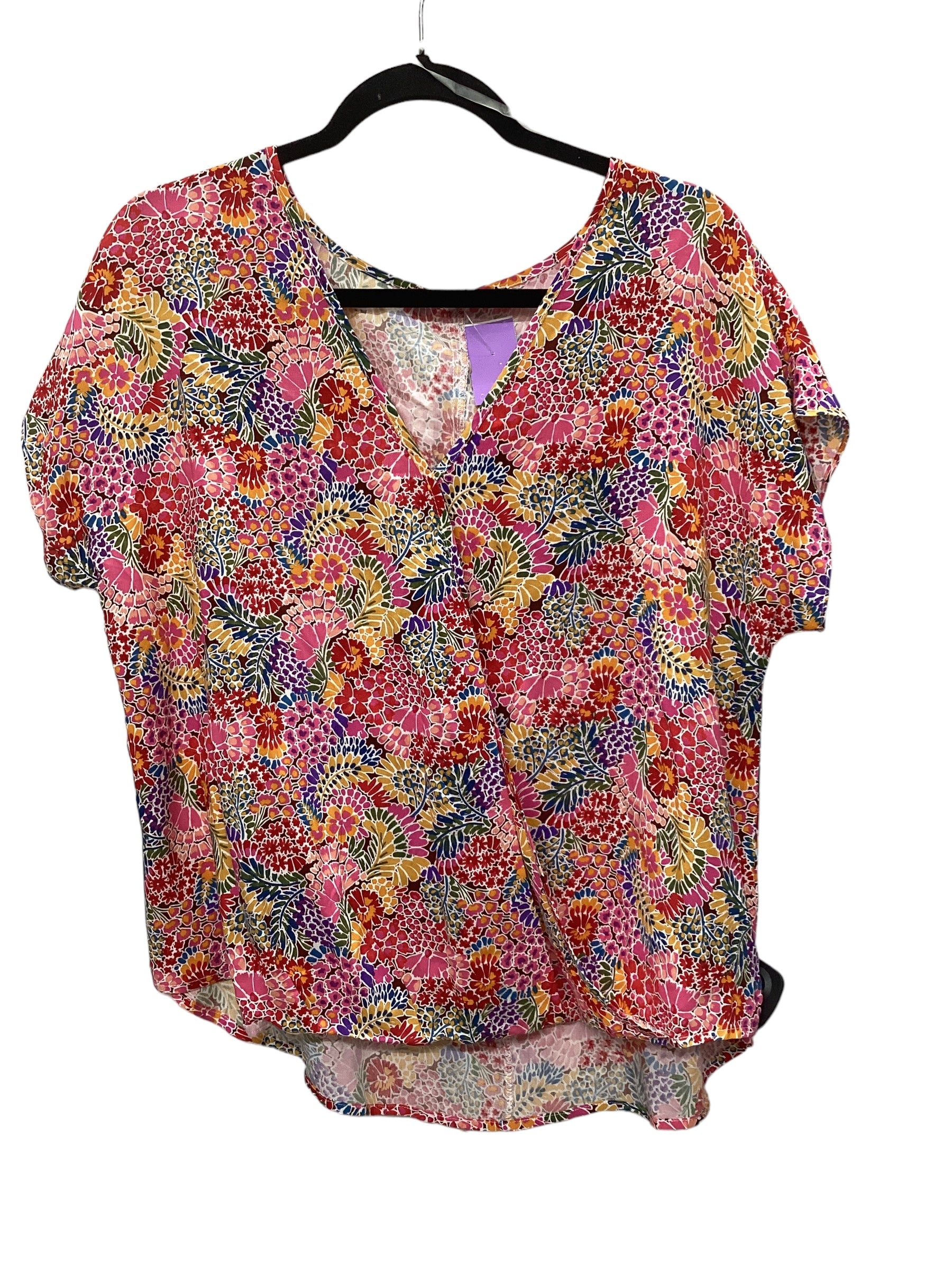 Multi-colored Top Short Sleeve Staccato, Size S – Clothes Mentor ...