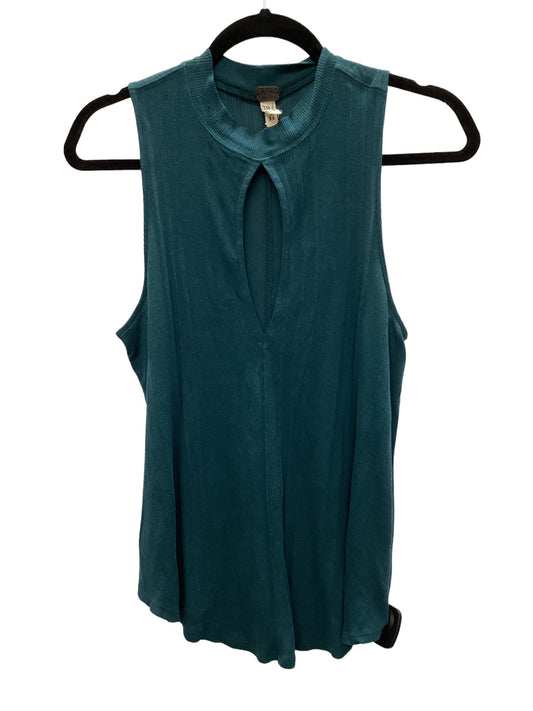 Green Top Sleeveless We The Free, Size Xs