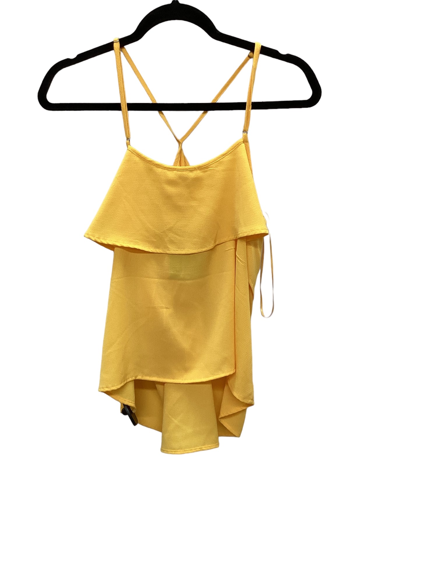 Yellow Top Sleeveless Lily White, Size L