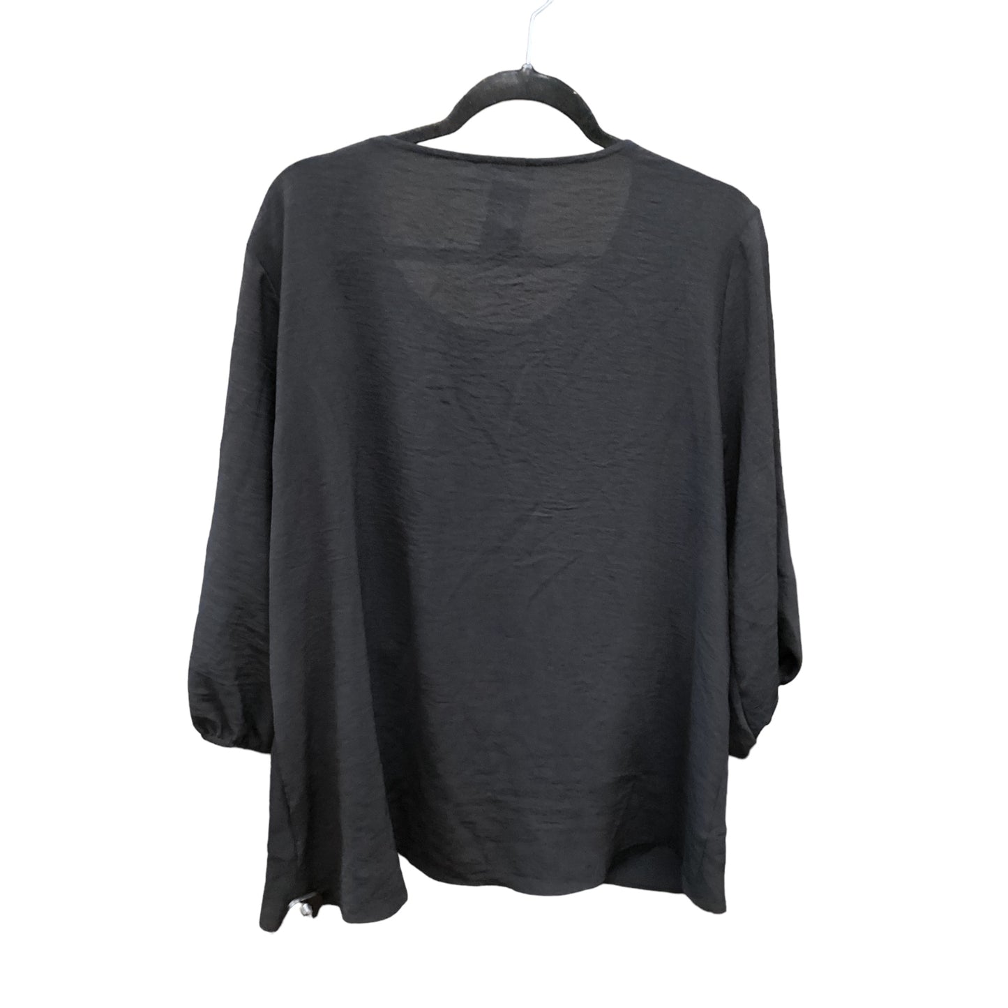 Top Long Sleeve By Clothes Mentor In Black, Size: 2x