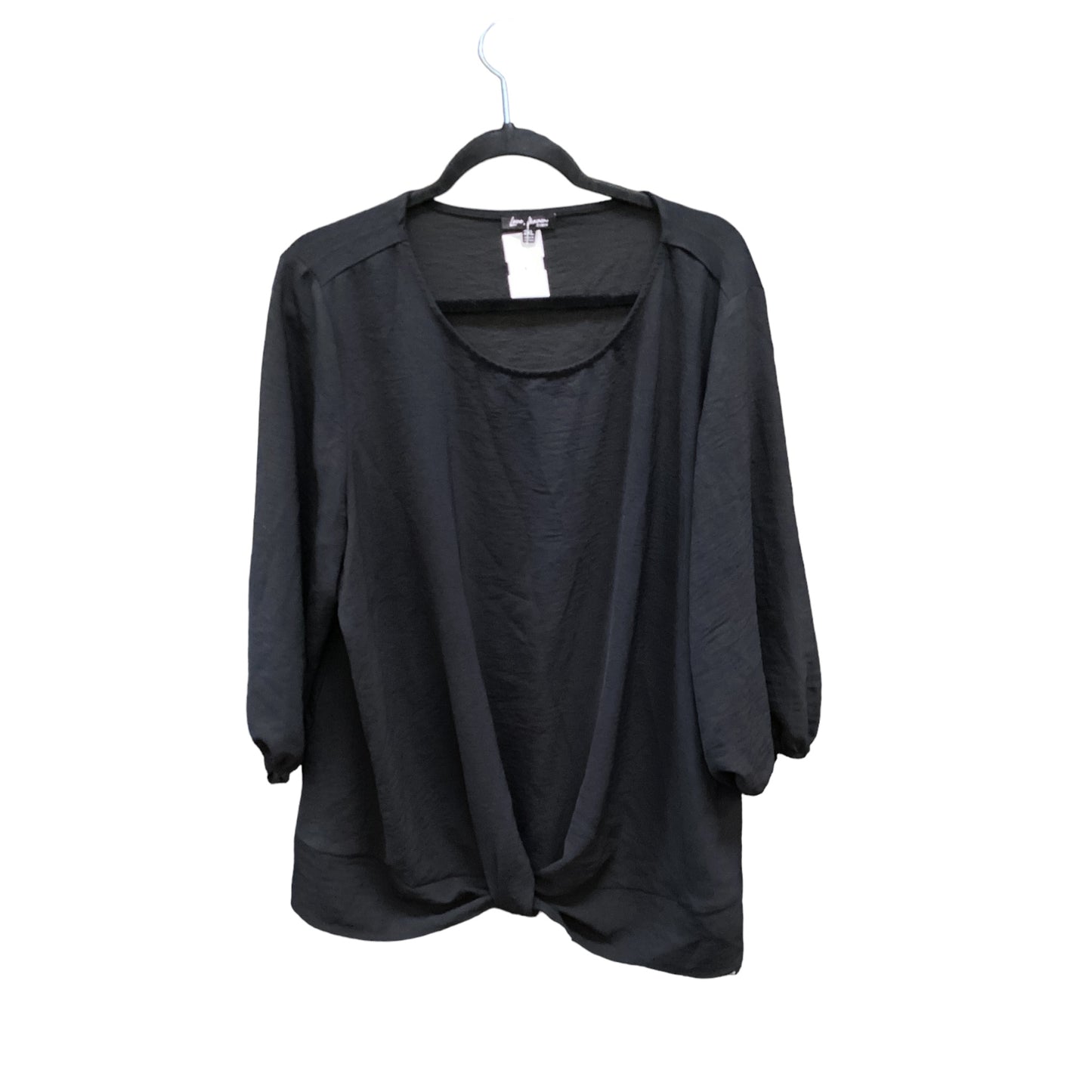 Top Long Sleeve By Clothes Mentor In Black, Size: 2x